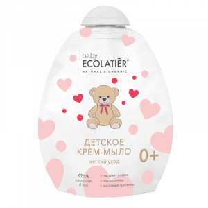 Детское крем-мыло Мягкий уход 0+ дой-пак Ecolatier baby 250 мл