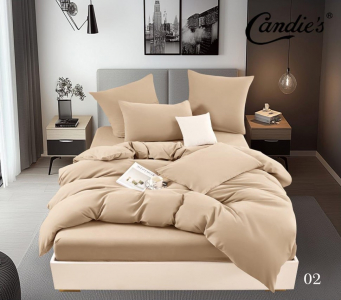 КПБ Candie's Бархат Сатин с простыней на резинке по кругу CANBSR02