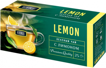 «ETRE», чай Lemon зелёный с лимоном, 25 пакетиков, 50г