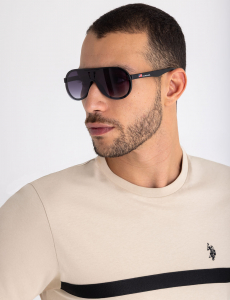 MENS PLASTIC BACKFRAME SHIELD SUNGLASSES