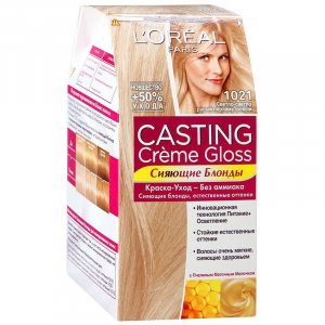 L’Oreal Краска для волос Casting Creme Gloss 1021 Светло-светло русый перламутровый