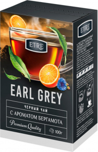 «ETRE», чай Earl Grey черный листовой с бергамотом, 100г