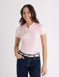 BLOSSOM PRINTED POLO SHIRT