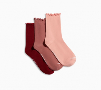 3-Pack Ruffle Ankle Socks