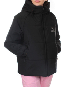 283 BLACK Куртка зимняя облегченная женская (верблюжья шерсть)