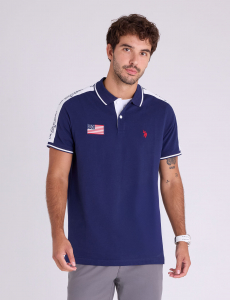 TRICOT SHOULDER PIQUE POLO SHIRT