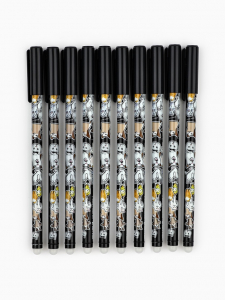 Ручка пиши-стирай с колпачком «Мемные коты», синяя паста, гелевая 0.5 мм