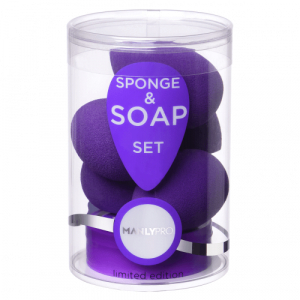 Набор бьюти спонжей Manly Pro (5 шт) плюс мыло для очистки спонжей (лимитированный выпуск) СП20