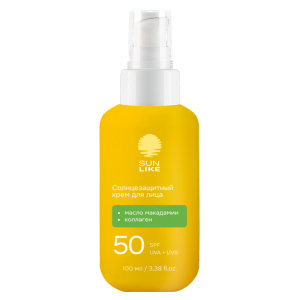 Солнцезащитный крем для лица SPF 50, 100 мл SUNLIKE