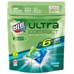 Ultra Compact Indoor Drying Жидкое средство для стирки, Яблоня, суперферменты х6, для сушки в помещении, капсулы, 8 гр х 40 шт.