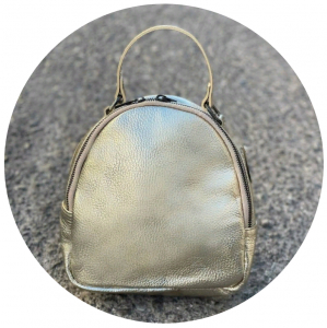 Итальянская сумка - рюкзак из натуральной кожи от AB Zapatos mochila NAPA platino АКЦИЯ