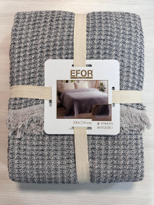 Покрывало EFOR пике HATIC  (FIORI) 200*220 индиго (INDIGO)