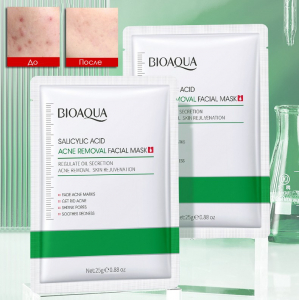 Тканевая маска с салициловой кислотой для проблемной кожи Bioaqua