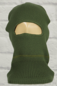 Маска вязаная на флисе (хаки)