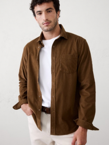 Slim-Fit Fine Wale Corduroy Shirt