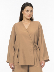 Блуза из модала с эффектом крэш