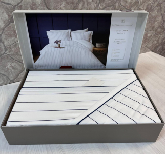 КПБ Pupilla SATIN (LARA) CIZGILI евро LACIVERT ТЕМНО-СИНИЙ)