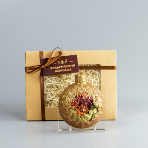 Шоколадная фигурка сублиматами (5) Ежевика и Семечки тыквы