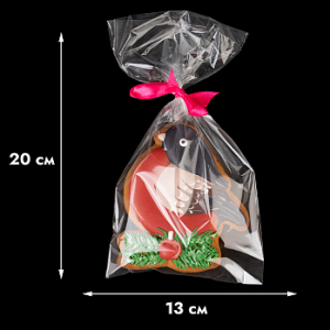 Пакет прозрачный 13*20 см без клейкой полоски, 10 шт