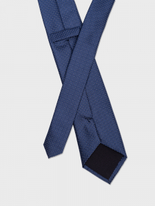 Галстук с точечным узором синий