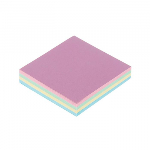 Блок с липким краем, 51?51 мм, 100 листов, 4 цвета, пастель, МИКС