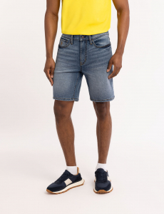 SLIM STRAIGHT 5 POCKET DENIM SHORTS