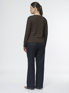 Лонгслив из вискозного трикотажа