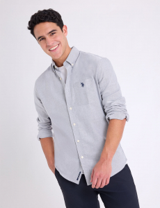 LONG SLEEVE STRETCH OXFORD SHIRT