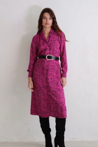 10966 Платье-рубашка с английским воротником 