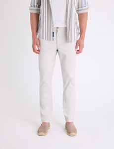 STRETCH TWILL SLIM STAIGHT CHINO PANTS