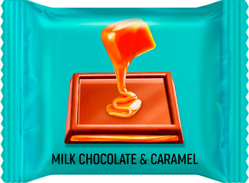 «O'Zera», молочный шоколад Milk & Caramel с мягкой карамельной начинкой (коробка 1,2кг)