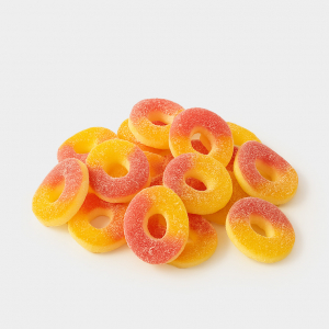 «KrutFrut», мармелад жевательный «Колечки со вкусом персика» (упаковка 0,5 кг)