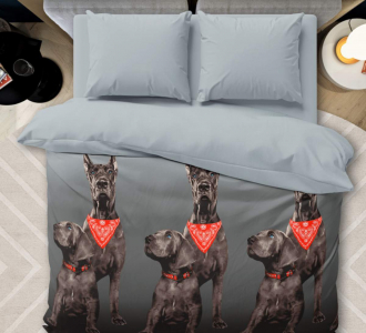 Пододеяльник Доги бязь (основа)