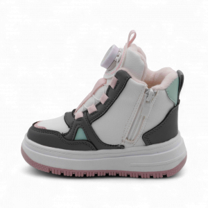 Кроссовки зимние на меху В7186-15 белые