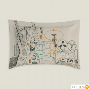 TOGAS АРДИСС беж-сер Наволочка 50x70-1, 1 пр, хл/сат.L