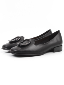 06-DLG03-1 BLACK Туфли женские (натуральная кожа)