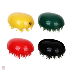 Расческа массажная, пластик, 8,5x6,5см, 4 цвета