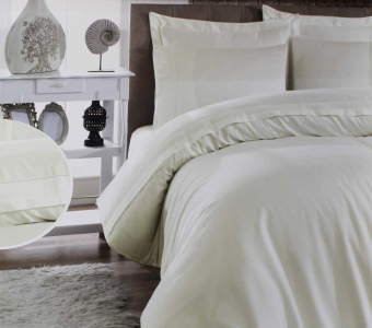 КПБ GARDINES (NILGUN) кремовый сатин евро