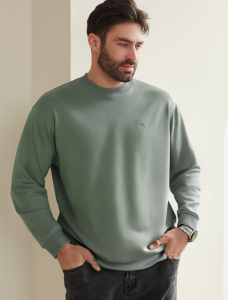 Джемпер из тонкого премиального футера с эластаном