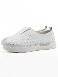 06-YE297-2 WHITE/OLIVE Туфли летние женские (натуральная кожа)