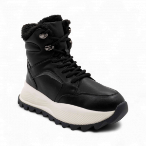 Ботинки на меху С127 черные