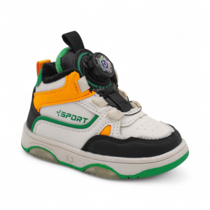 Кроссовки с LED подсветкой С7775-8 бело/зеленые