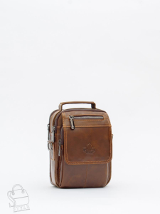 Сумка мужская кожаная 99778Z brown Zinimsk