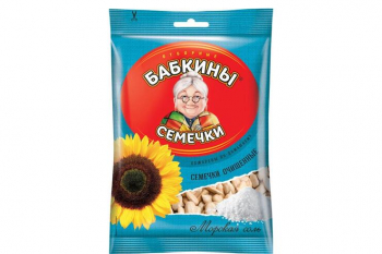 «Бабкины семечки», семечки жареные, солёные, очищенные, 100 г