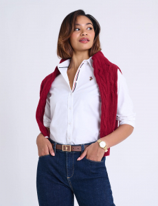 LONG SLEEVE SOLID STRETCH OXFORD SHIRT