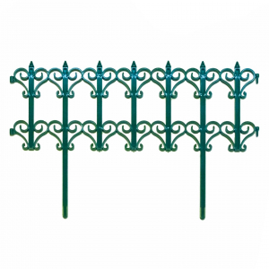 Декоративный заборчик «Классика», зеленый
