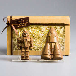 Шоколадные фигурки Робот и Ракета