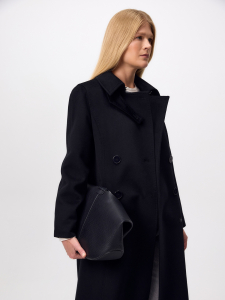 Пальто из шерсти с мембраной и утеплённой спинкой