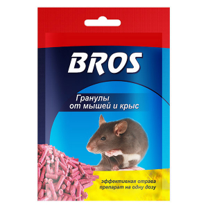 BROS – гранулы от крыс и мышей 90г