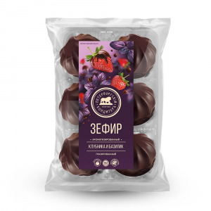 Зефир "Клубника и базилик" в глазури